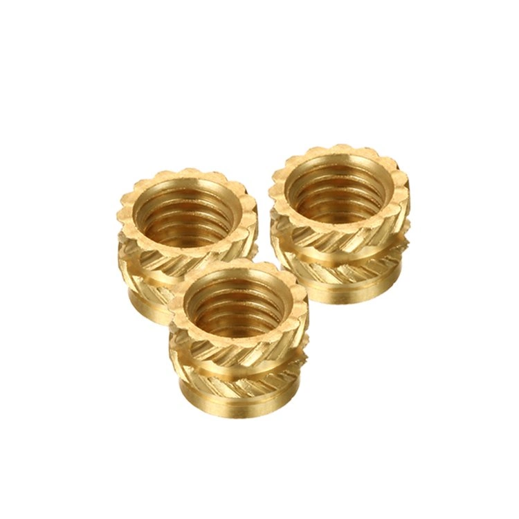 Close-Up of Brass Nut Internal Threads